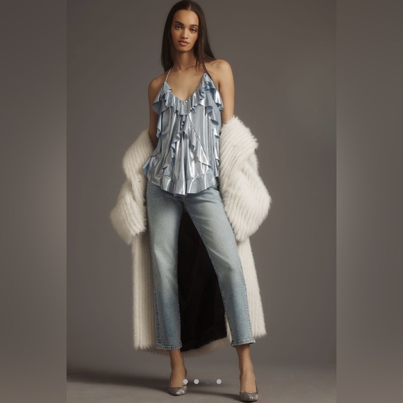 Shine Ruffle Tank by Anthropologie in Brand New Condition, Size Small - Picture 3 of 6